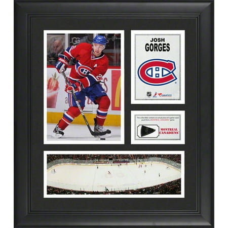 NHL - Josh Gorges Montreal Canadiens Framed 15" x 17" Collage with Game-Used Puck-Limited Edition of 500