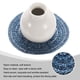 thumbnail image 4 of Uxcell 4 piezas de manteles individuales redondos trenzados de 4" antideslizantes para mesas de comedor, lavables, aislamiento térmico, manteles individuales tejidos, azul oscuro, 4 of 7