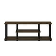 thumbnail image 2 of Furinno Turn-N-Tube Wood Entertainment TV Stand for TV up to 50" in Walnut/Black, 2 of 5