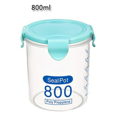 Clearance! JWDX Storage Containers Clearance Kitchen Storage Box Sealing Food Preservation Plastic Fresh Pot Container Green