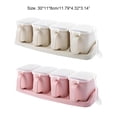 thumbnail image 2 of jesticaly 4 Grids Spice Can Sugar Salt Seasoning Box Cooking Flavor Storage Container Cruet Condiment Bottle Jar Hotel Restaurant, 2 of 6