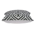 thumbnail image 4 of HomeRoots 334129 20 x 7 x 20 in. Gray & White Accent Pillow Cover with Poly Insert, 4 of 5