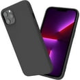 thumbnail image 1 of iPhone 13 Pro Max Cases Designed for iPhone 13 Pro Max Liquid Silicone Phone Case with [Soft Anti-Scratch Microfiber Lining], Shockproof Protective Phone Case Cover 5G 6.7 Inch 2021 (Black), 1 of 7
