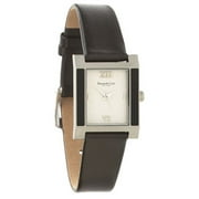 Ladies Black Leather Strap Watch
