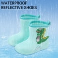 thumbnail image 2 of Yuncity Kids Rain Boots Boys Girls Children Cute Cartoon Fashion Waterproof Non- Soft Bottom Fashion Boots Footwear Green 5.5-6 Years, 2 of 7