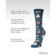 thumbnail image 3 of MeMoi I Love Coffee Bamboo Blend Crew Socks - Womens - Female, 9-11, Navy Blazer, 3 of 7