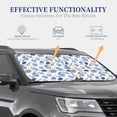 thumbnail image 4 of Windshield Sun Shade, Gray Conch Shell Foldable Car Sun Shade Windshield For Front, 2 Pieces, 4 of 4