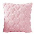 thumbnail image 1 of Funda de cojín con diseño de corazón de amor, funda de almohada de felpa con cremallera oculta para sofá, dormitorio, sala de estar y decoración., 1 of 8