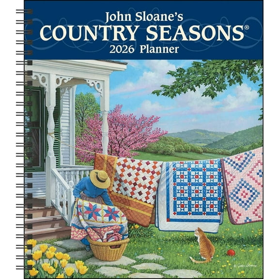 John Sloane's Country Seasons(r) 12-Month 2026 Monthly/Weekly Planner Calendar, (Paperback)