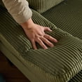 thumbnail image 4 of UBesGoo 111" Modular Sectional Sofa with Double Chaise, U-Shaped Cloud Corduroy Couch, 4 Seat Sofa Lounge Sleeper Furniture for Living Room, Green, 4 of 11