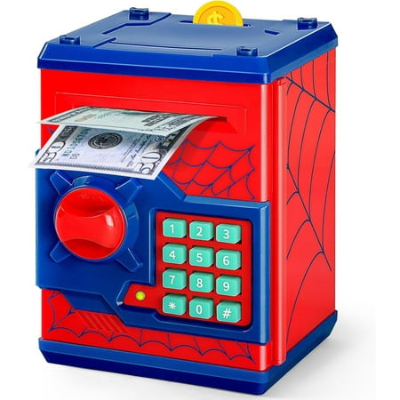 ATM Piggy Bank with Password and Auto Grab Bill Slot, Money Saving Box