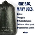 thumbnail image 5 of Plasticplace 25 Gallon High Density Trash Bags │ 8 Microns │ Black Garbage Can Liners │ 30” x 37” (500 Count), 5 of 7
