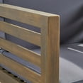 thumbnail image 4 of Noble House Oana Mid-Century, Modern Acacia Wood Club Chair, Gray/Dark Gray (Set of 2), 4 of 8