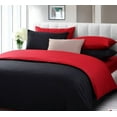 thumbnail image 2 of Full Micro Fiber Sheet Set - Soft and Comfy - By Crescent Bedding Red Full, 2 of 5
