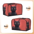 thumbnail image 3 of Fotbe Cute Black Kitten Cartoon for Two Slice Toaster Cover, Fingerprint Protector, Super Soft Appliance Cover And Dust Cover,Bread Dust Cover & Fingerprint Protection, 3 of 7
