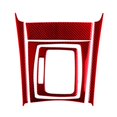 thumbnail image 3 of 5Pcs Red Carbon Fiber Gear Shift Cover Trim for C-Class W204 2007-2013, 3 of 5