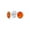 Orange, variant on Bling Jewelry Womens Minimalist Round Orange Fire Opal Stud Earrings Gold Plated