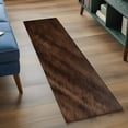 thumbnail image 3 of Kitchen Runner 2 x 6 Ft, Rustic Wood Non-Slip Residential Carpet, Brown Wooden Planks Farmhouse Vintage Indoor Crawling Mats Runner Rugs for Living Room/Dining Room/Bedroom, 3 of 8