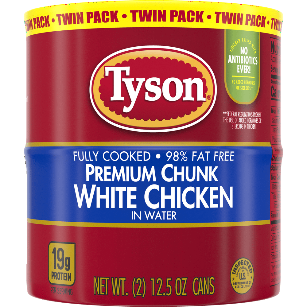 Tyson® Premium Chunk White Chicken Breast, 12.5 oz. (Twin Pack