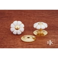 thumbnail image 1 of RK International RKI 322-Flowery Tip & Lines R.K. International CK 322 Flowery Knob Tip and Lines, Polished Brass, 1 of 1
