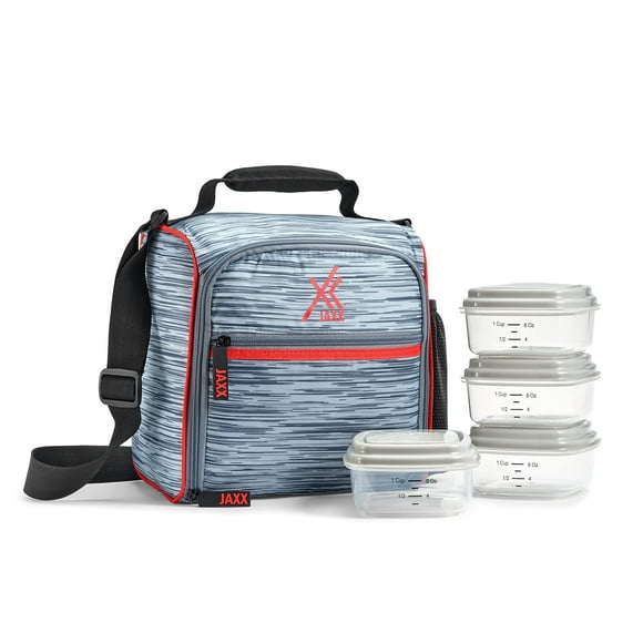 JAXX by FitFresh, 5pc Meal Prep Lunch Bag, Adults Love as Lunchbox, Lunch Tote, Lunch Box for Adults, Lunch Box Men, Lunch Bags Women, Lunch Box, Lunch Bags, Insulated Lunch Bag, Insulated Lunch Box