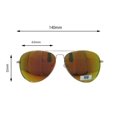 thumbnail image 2 of Sager Eyewear Polarized Lens Vintage Sunglasses (Silver Aviator Polarized Yellow Mirror, One Size), 2 of 3