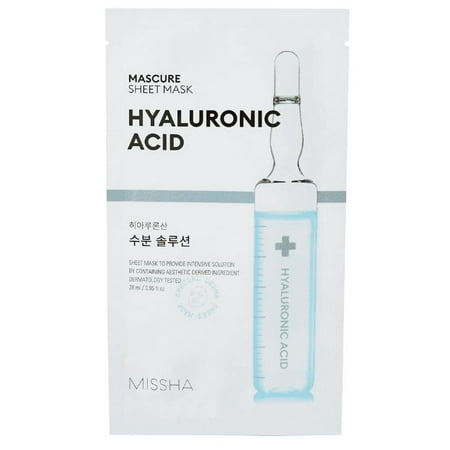Missha Mascure Hydra Solution Sheet Mask - Hyaluronic (Best Hyaluronic Acid Sheet Mask)