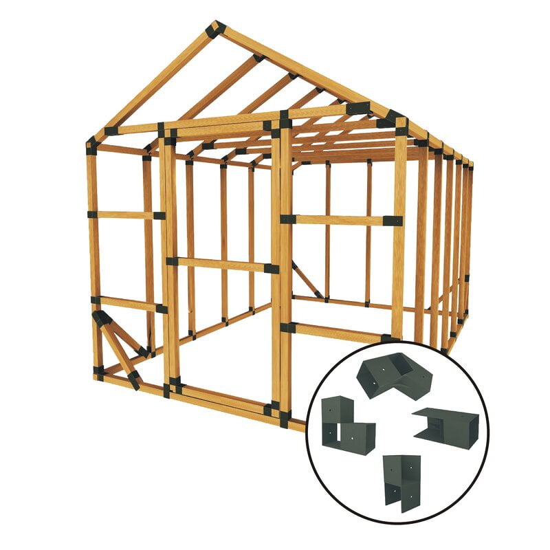 8 ft. W x 12 ft. D Custom DIY Storage Shed Kit by E-Z 