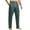 Green, variant on CharmCyan Mens Casual Lounge Pants with Pockets Elastic Waistband Relaxed Fit Soft Lightweight Trousers for Home or Gym Wear Blue L