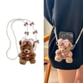 thumbnail image 2 of LICEWO Cute Toy Bear Pendant Keyring Plush Backpack Pendant Gift for Girl Children Handmade Phone Back Clip Ornament, 2 of 19