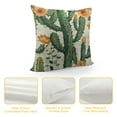 thumbnail image 4 of Chilfamy Summer Succulent Cactus Pillow Covers Retro Mexican Orange Flowers Exotic Tropical Plants Decorative Throw Pillow Covers Cushion Case for Home Sofa Couch Decoration 12x12in, 4 of 5
