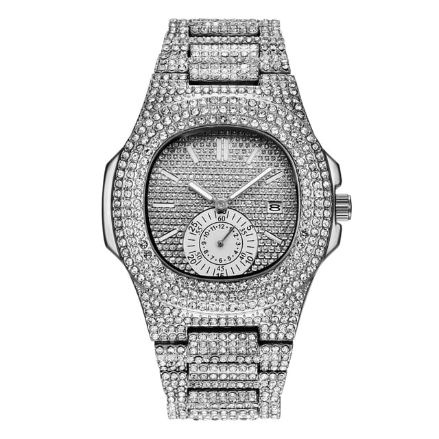 Reloj de cuarzo para hombre, reloj de pulsera de acero para hombre, reloj de diseño clásico de moda dorado para hombre