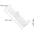 thumbnail image 2 of 8pcs Vertical Blind Valance Clips Replacement for Blackout Curtains Pom Material Easy Install Home Office Use,8 x clips,White, 2 of 9
