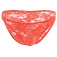 thumbnail image 1 of ylioge Lace Underwear for Men Briefs Trendy Low Rise Lightweight Breathable See-Through Solid Color High-Cut Hipsters Brief, 1 of 3