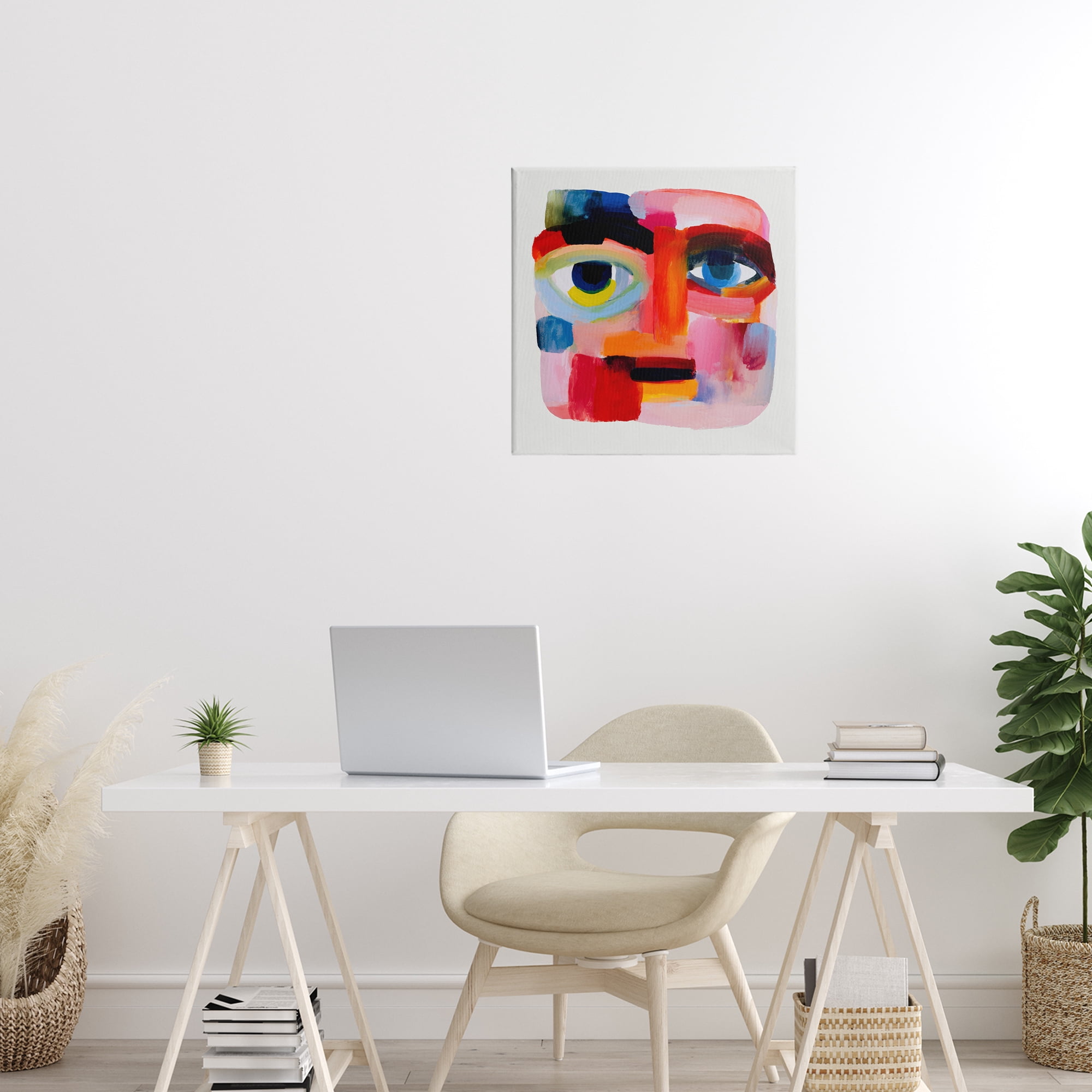 Stupell Industries Cubist Gaze in Vivids Canvas Wall Art, design by Chromatic Storm Studio