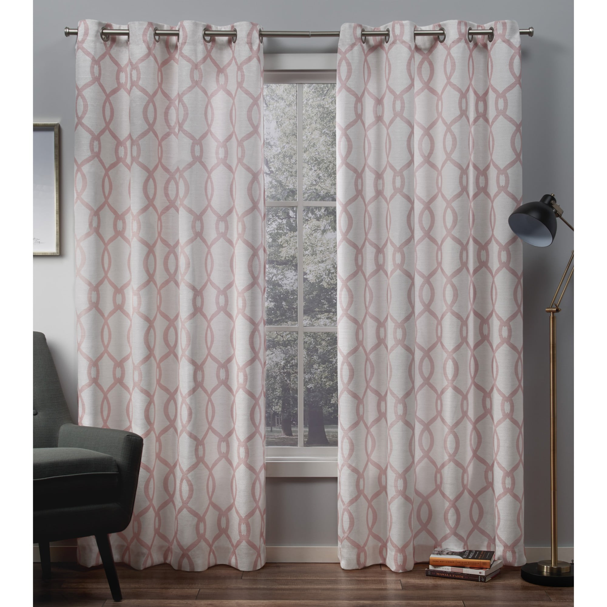 Exclusive Home Curtains Kochi Linen Blend Grommet Top Curtain Panel