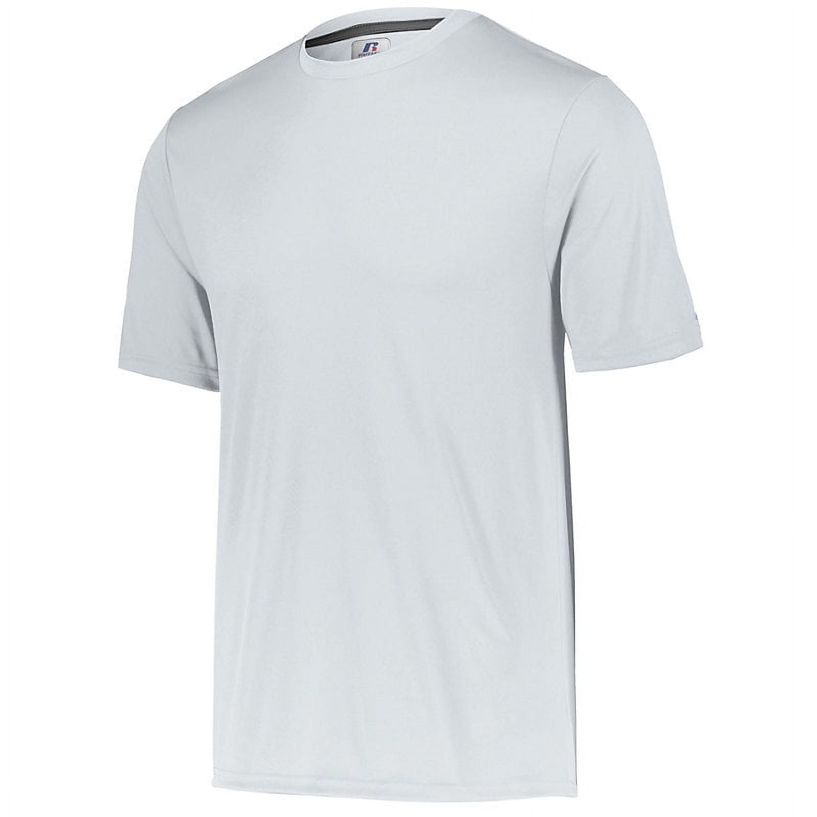 Men's Russell 629X2M1 Stock Core Performance Tee (White L)