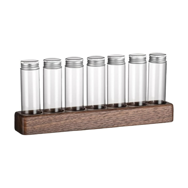 for Coffee Beans Single Dosers Coffee Bean Storage Tubes Dosers Glass Vials with 7 hole