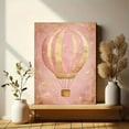 thumbnail image 6 of Pink Gold Hot Air Balloon Canvas Wall Art， Perfect for Living Room， Bedroom， Nursery， Office and Hallway Decoration., 6 of 8