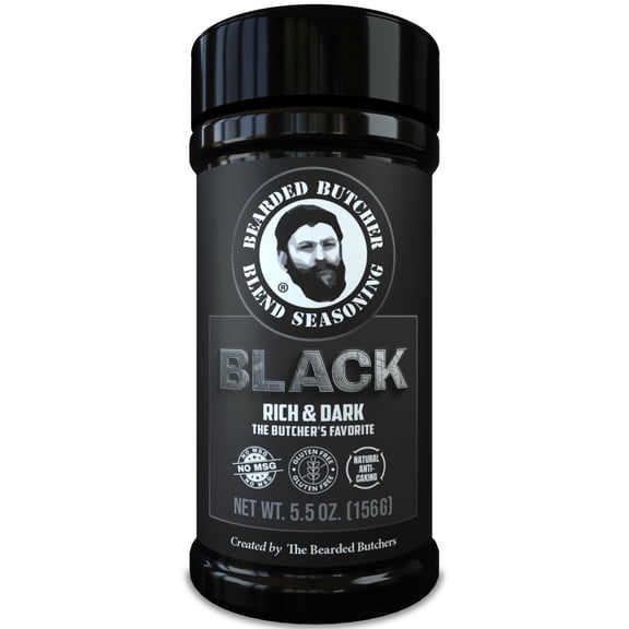 The Bearded Butchers Black Blend Seasoning, 5.5 oz