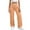 Orange, variant on HUJlwoi Cargo Pants Women Lightweight Wide Leg Elastic High Waist Pants with Pockets Athletic Streetwear Casual Loose Trousers