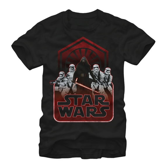 Men's Star Wars The Force Awakens First Order Kylo Ren  Graphic Tee Black Large