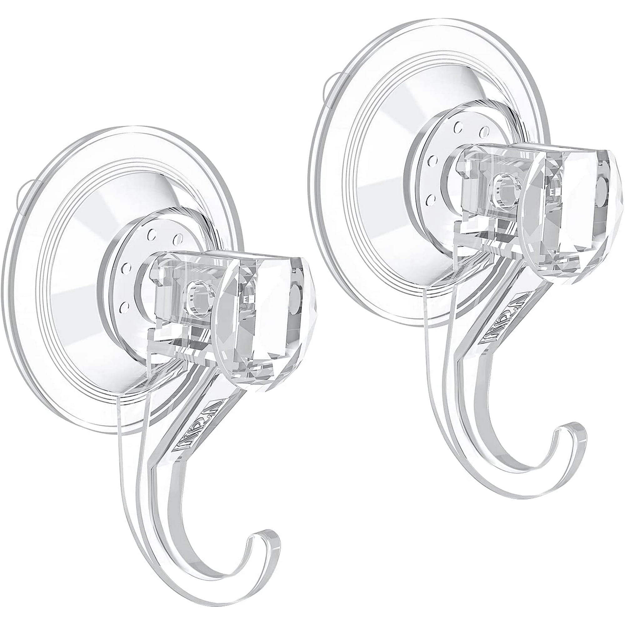Suction Cup Hooks Small Clear Removable Heavy Duty Suction Hooks Strong Window Glass Door Suction Cup Hangers Kitchen Bathroom Shower Wall Hooks for Towel Loofah Utensils Wreath 2 Packs Walmart