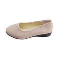 thumbnail image 6 of Xucatan Women's Wedge Espadrille Flats, Round Toe Low Cut Slip On Shoes with Bow Detail, Faux Suede Breathable Casual Footwear, Versatile Spring Summer Style Gift, 6 of 6