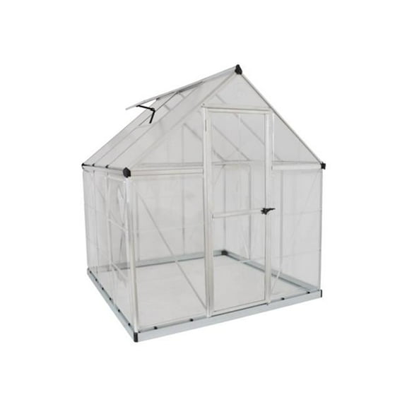 Palram - Canopia  Hybrid Greenhouse - Silver - 6 x 6 ft.