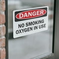 thumbnail image 4 of (2 Pack) No Smoking Oxygen In Use OSHA Danger Sign 5 Inch X 3.5 Inch Vinyl Label Decal Sticker Weather Resistant, UV Protected for Workplace, Business, and Construction Site, Made in, 4 of 7