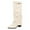Beige, variant on yocbz Womens Boots Women's Pointed Toe Stiletto Mid Calf Boots Leather High Heel Drawstring Top Dress Boots Beige,Size for US 9.5
