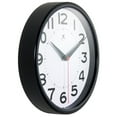 thumbnail image 3 of Infinity Instruments Metro Black Modern Analog Display 9-inch Wall Clock, 3 of 6