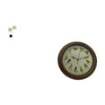 thumbnail image 4 of Reloj de pared con estatua de hoja, obra decorativa, canto de pájaros, alarma, hierro, madera, vidrio, escultura minimalista, adecuado para sala de es, 4 of 7