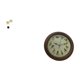 thumbnail image 4 of Reloj de pared con estatua de hoja, obra decorativa, canto de pájaros, alarma, hierro, madera, vidrio, escultura minimalista, adecuado para sala de es, 4 of 7